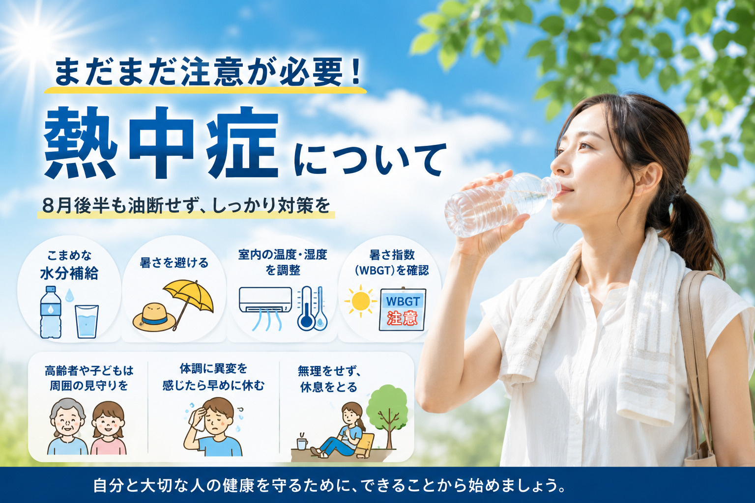  まだまだ注意が必要！熱中症対策｜8月後半も油断できない原因...の画像
