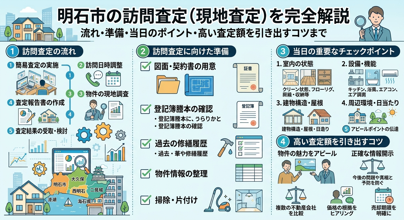 「明石市で訪問査定を受ける前に知りたい」流れ・準備・当日のポ...の画像