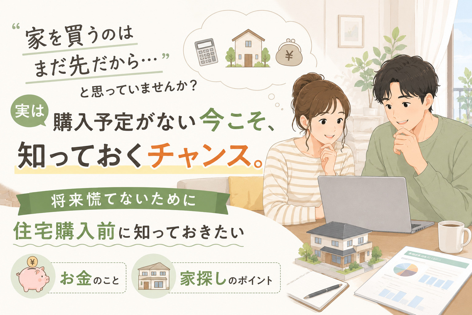 「まだ家を買う予定ないし…」そんな人ほど見てほしい住宅購入の...の画像