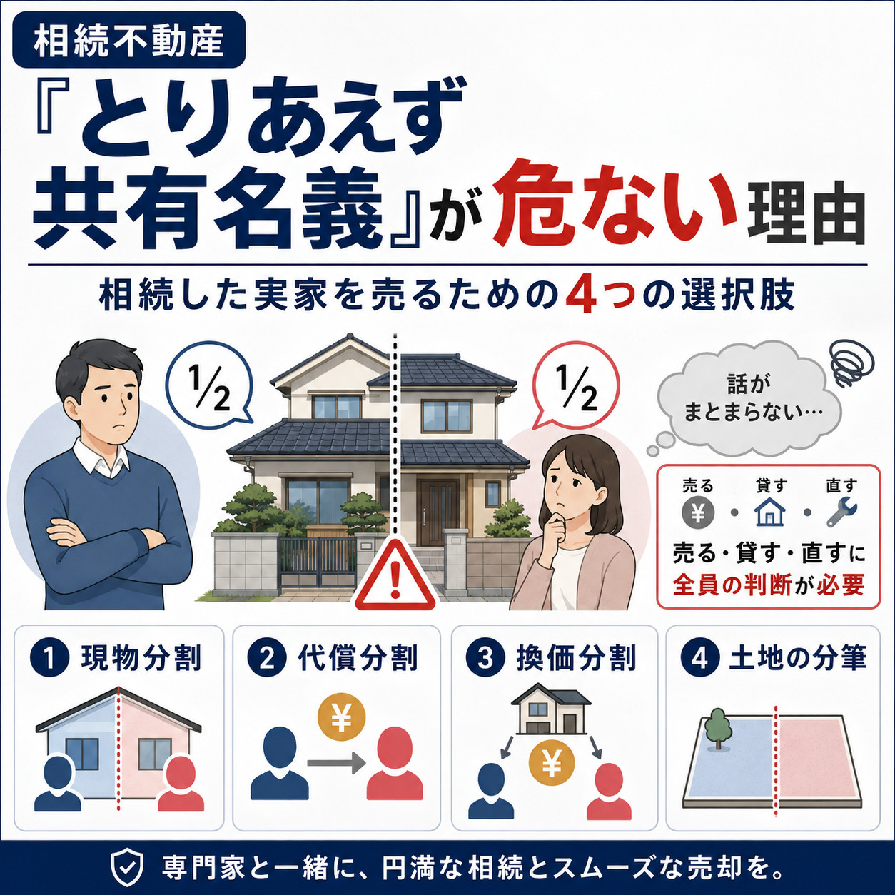 「とりあえず共有名義」が危ない理由｜相続した実家を売るための...の画像