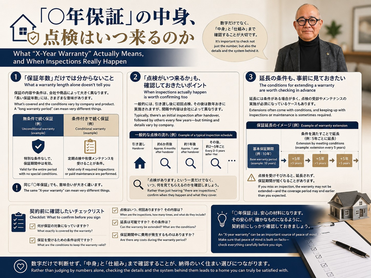 2026年9月28日「〇年保証」の中身、点検はいつ来るのかの画像