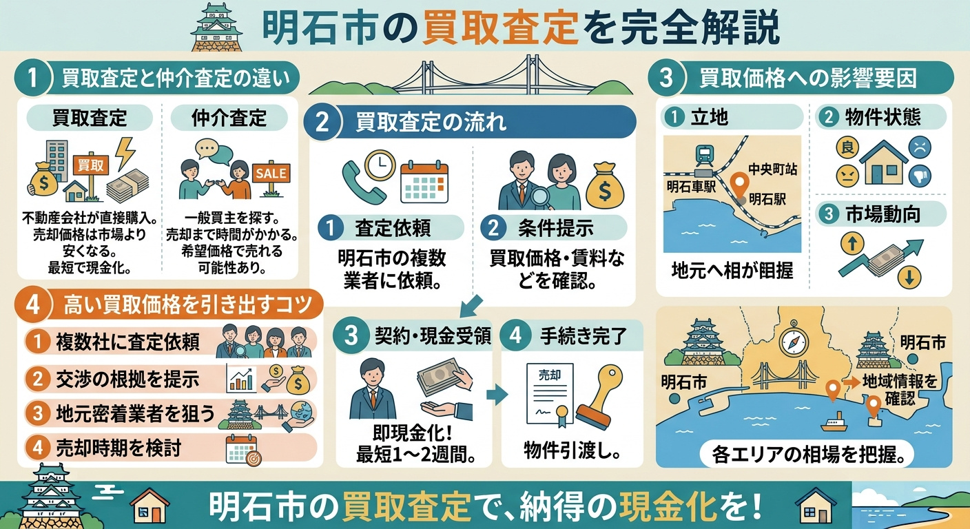 明石市の買取査定を完全解説｜仲介査定との違い・価格相場・高い...の画像