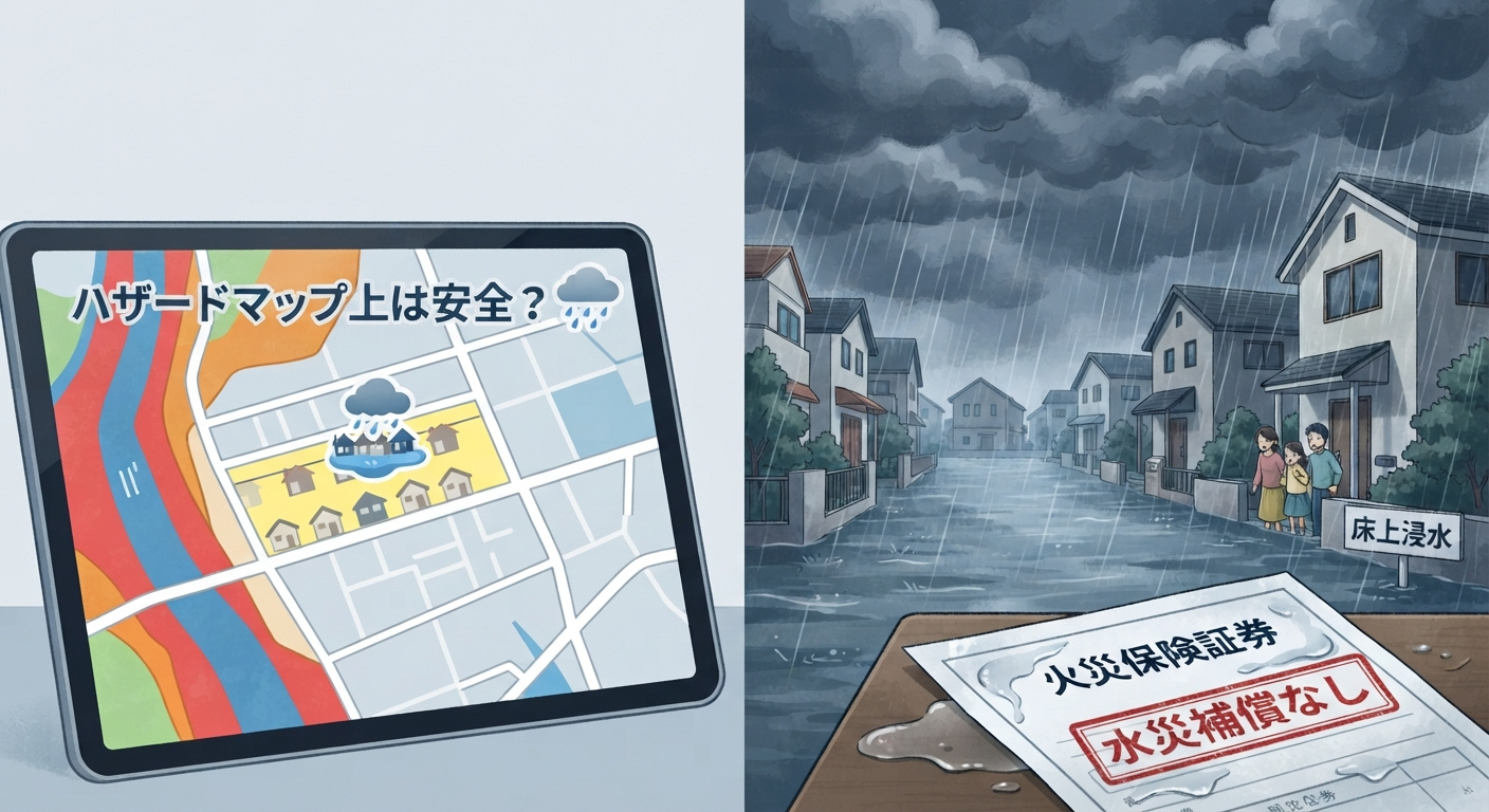 【令和8年8月大雨災害】ハザードマップでセーフだったのに浸水...の画像