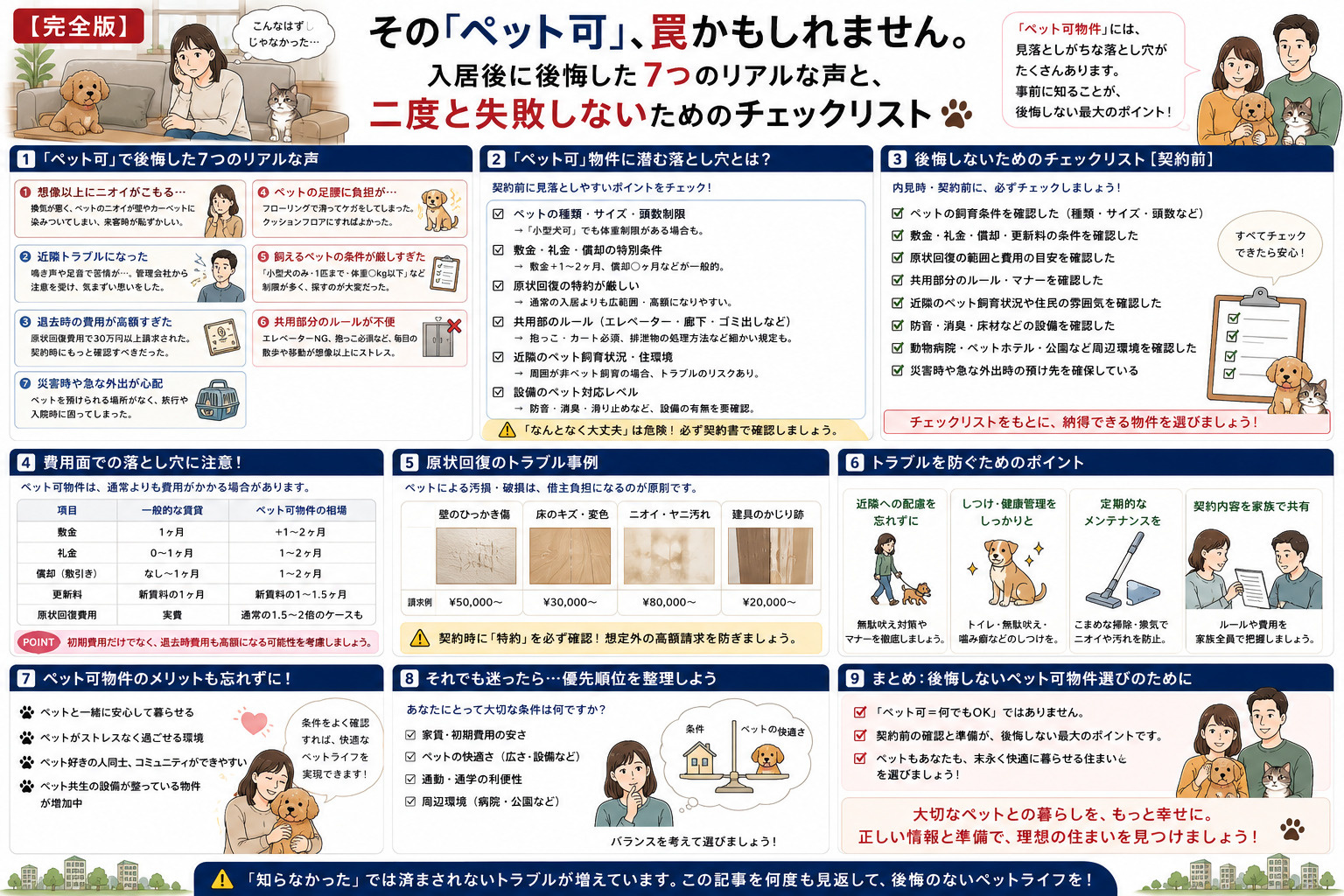 【完全版】その「ペット可」、罠かもしれません。入居後に後悔し...の画像