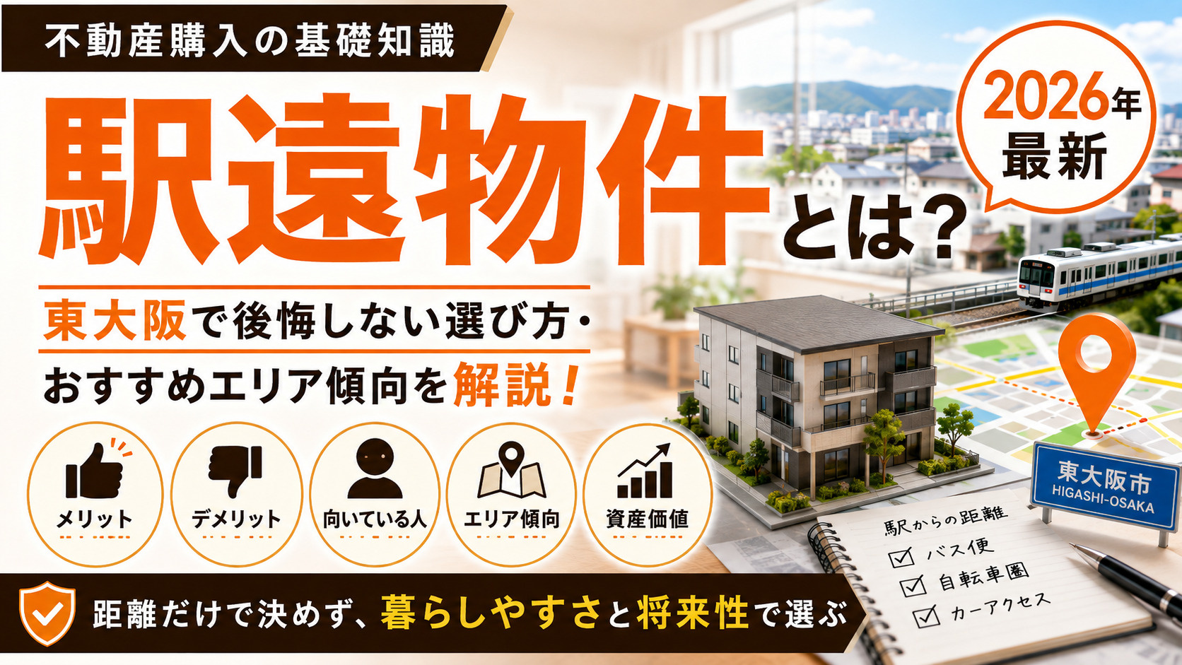 駅遠物件とは？東大阪で後悔しない選び方とおすすめエリアの傾向...の画像