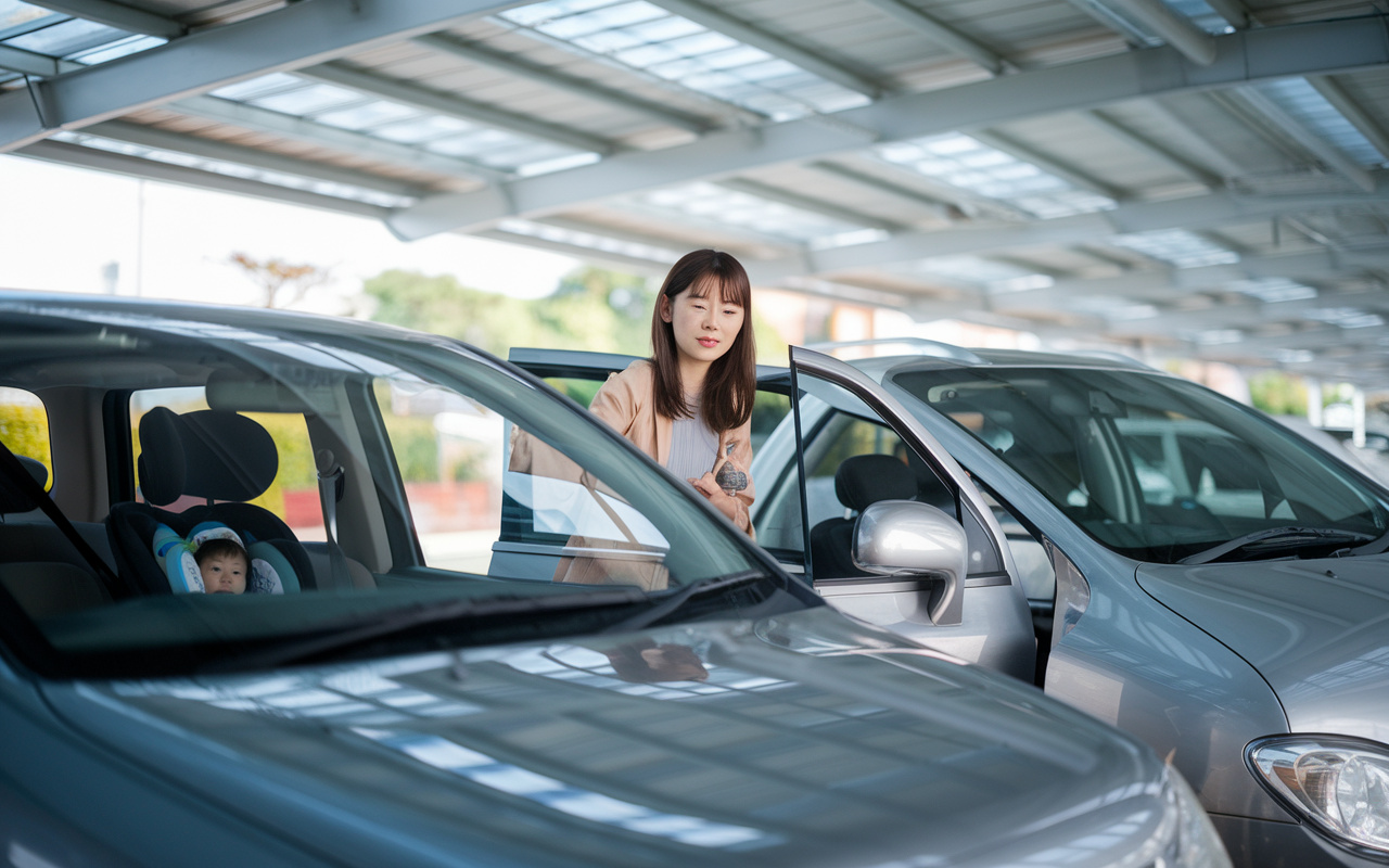 姫路で賃貸選びに迷う夏の車暑い問題？屋根付き駐車場で車内温度...の画像