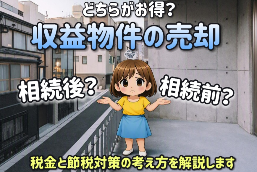 収益物件の相続前売却と相続後売却どちらがお得？税金と節税対策...の画像
