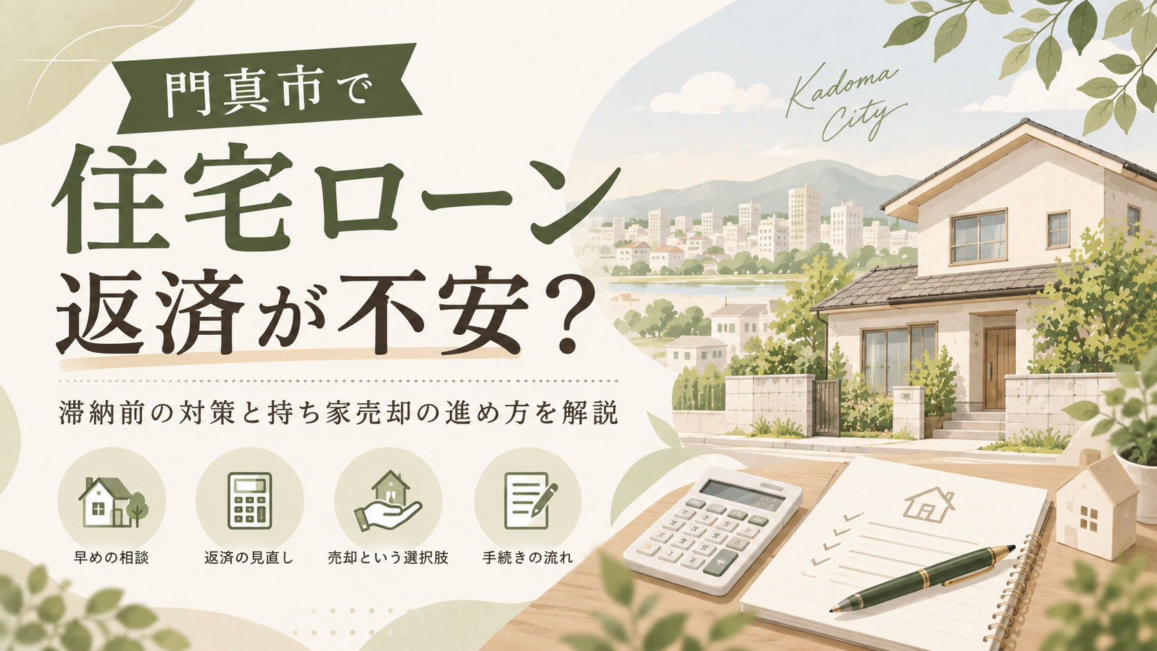 門真市で住宅ローン返済が不安？滞納前の対策と持ち家売却の進め...の画像