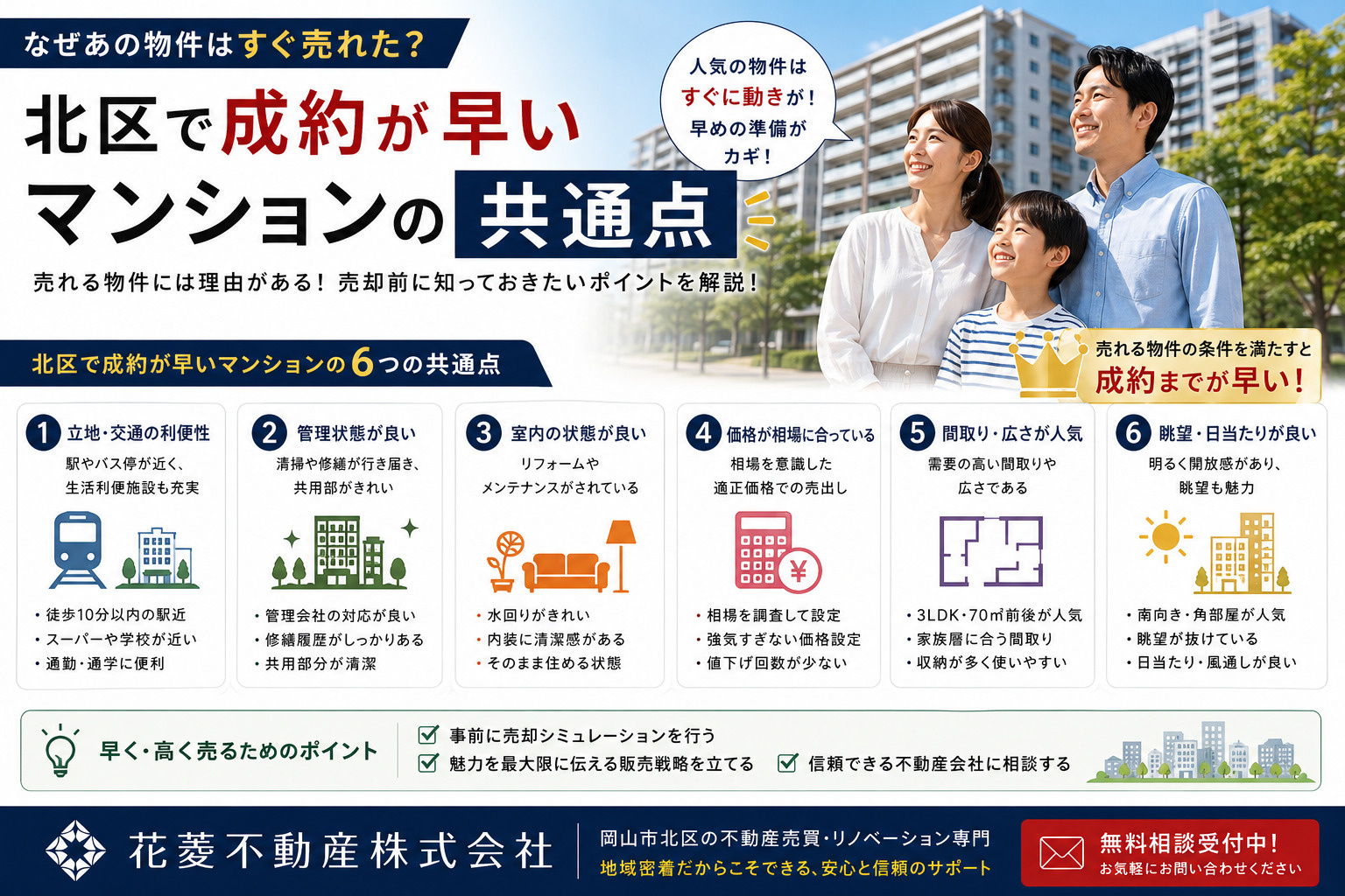 なぜあの物件はすぐ売れた？北区で成約が早いマンションの共通点...の画像
