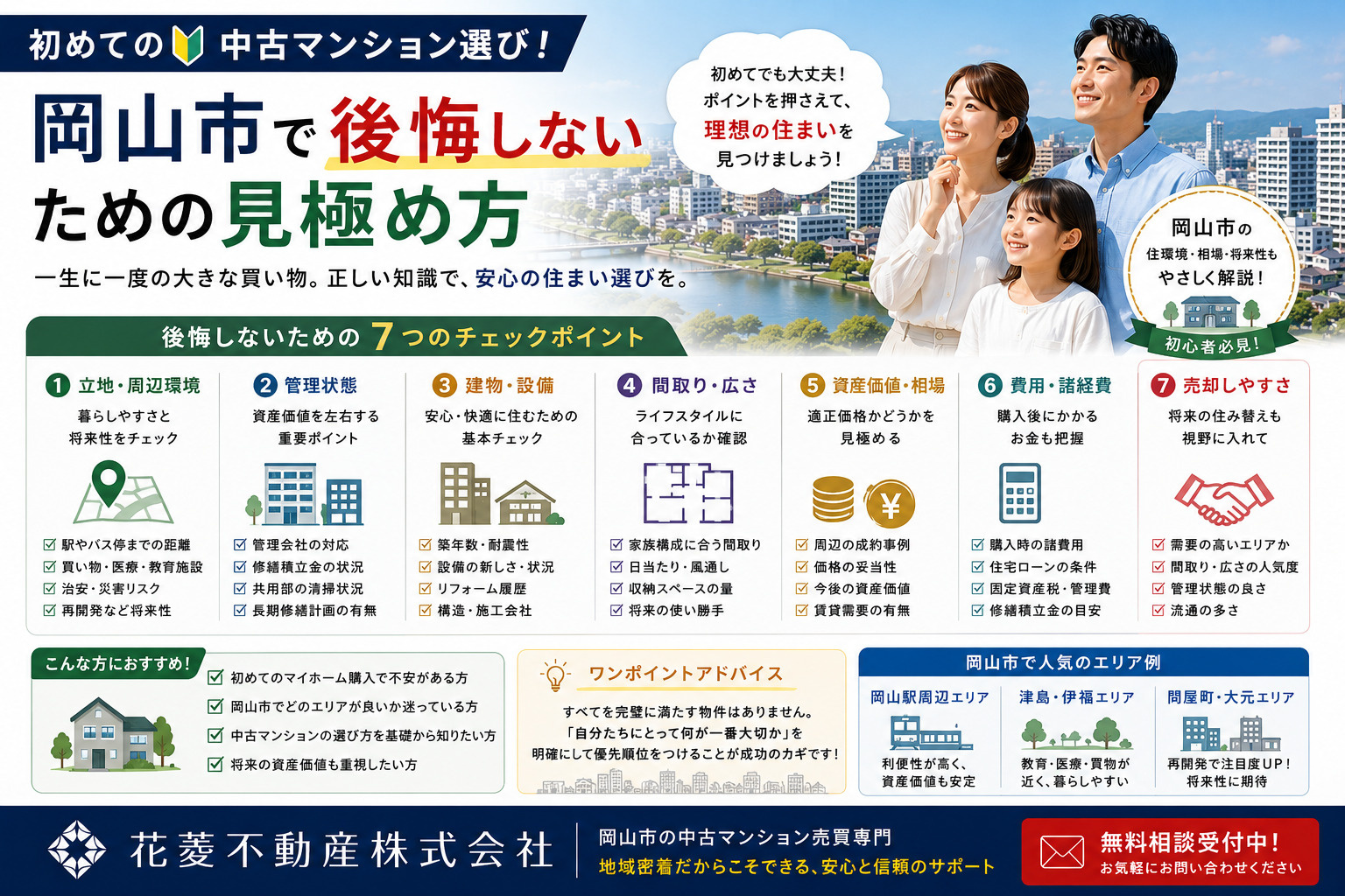 初めての中古マンション選び！岡山市で後悔しないための見極め方...の画像