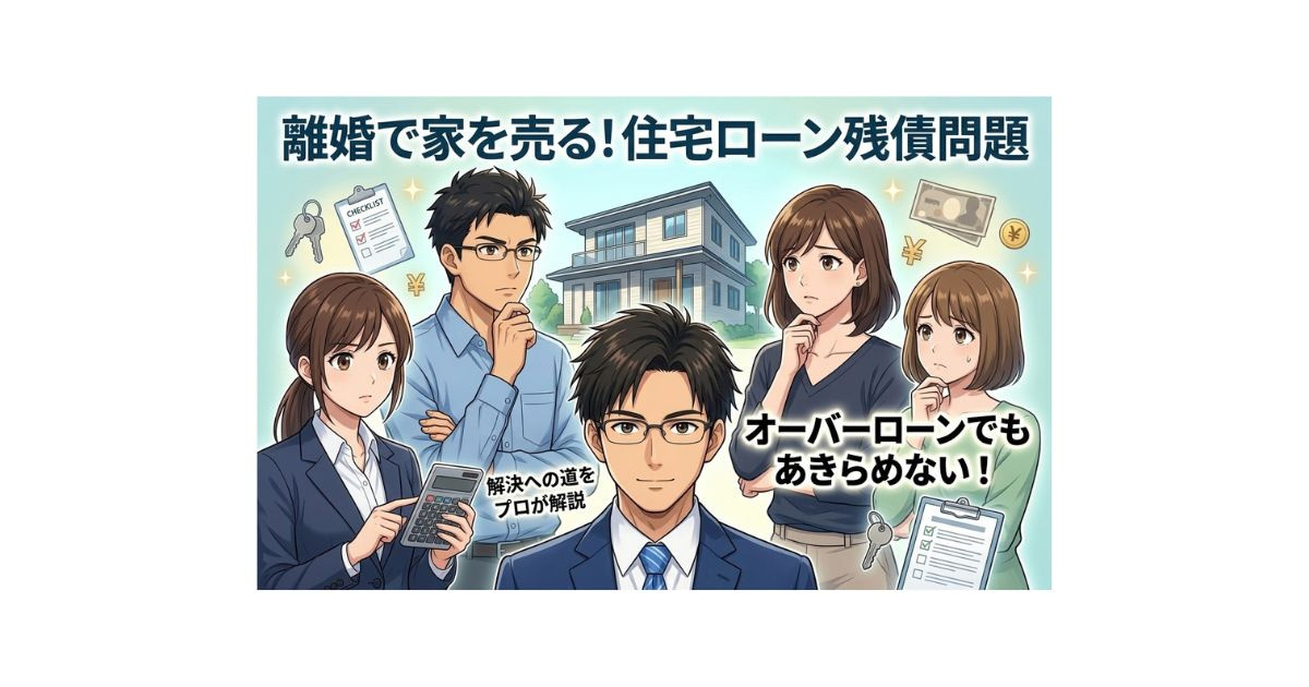 【漫画で解説】離婚で住宅ローンが残っている家は売却できる？オ...の画像