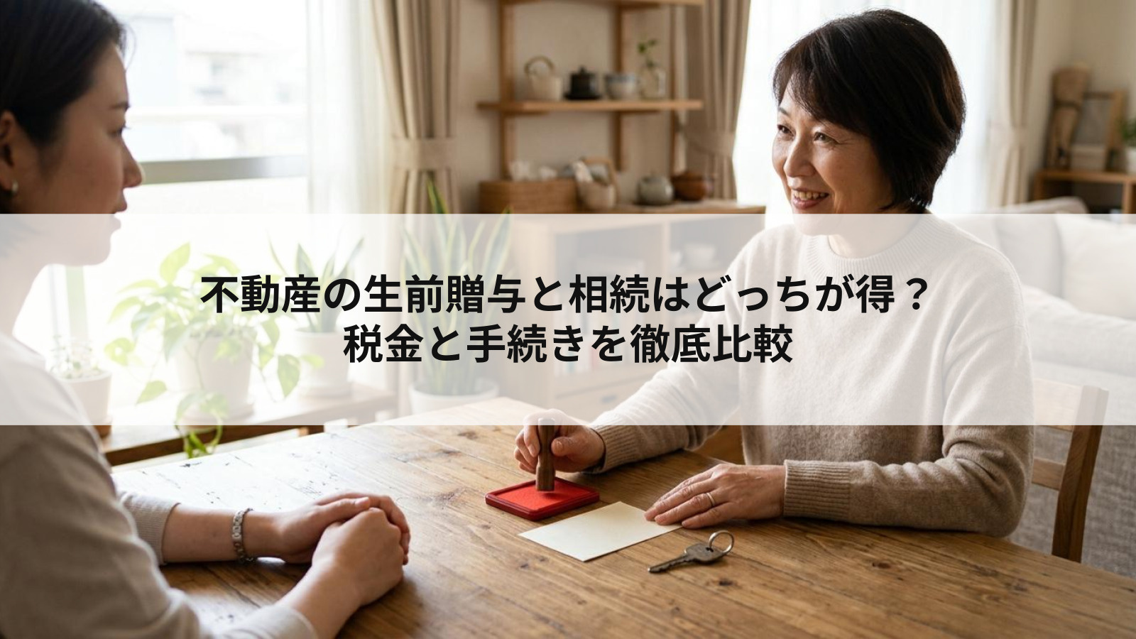 不動産の生前贈与と相続はどっちが得？税金と手続きを徹底比較の画像