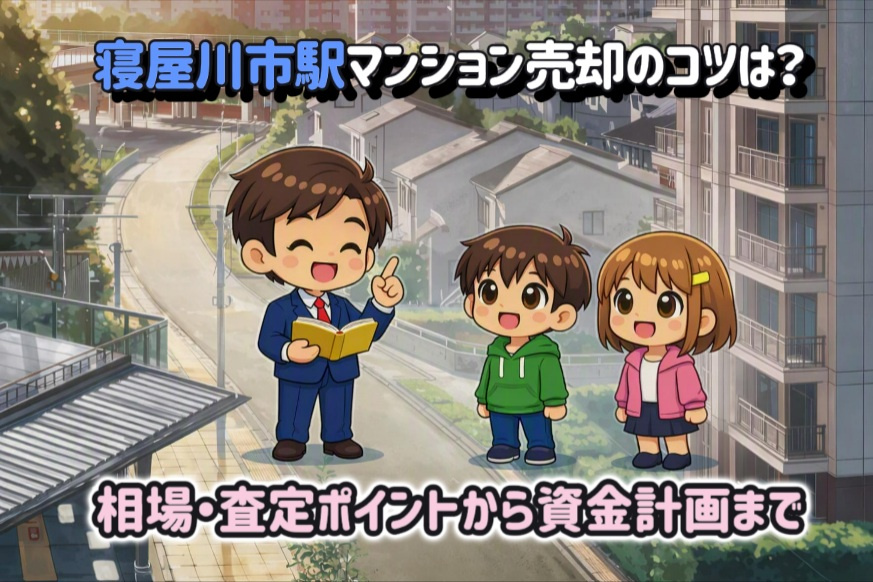 寝屋川市駅マンション売却のコツは？査定と相場の正しい確認方法...の画像