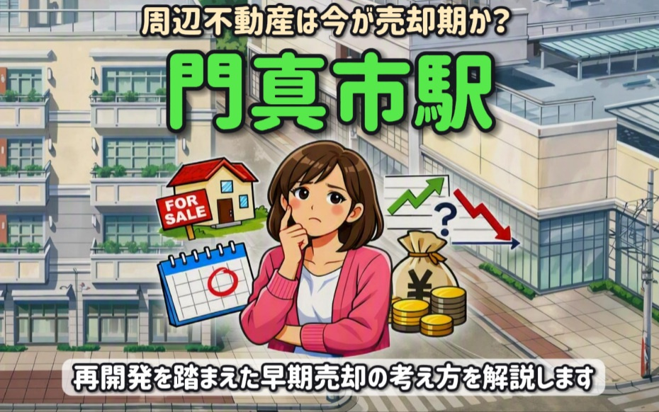 門真市駅周辺不動産は今が売却期か？再開発を踏まえた早期売却の...の画像