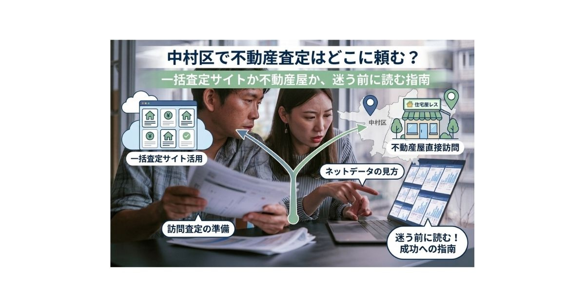 中村区で不動産査定はどこに頼む？一括査定サイトか不動産屋か迷...の画像