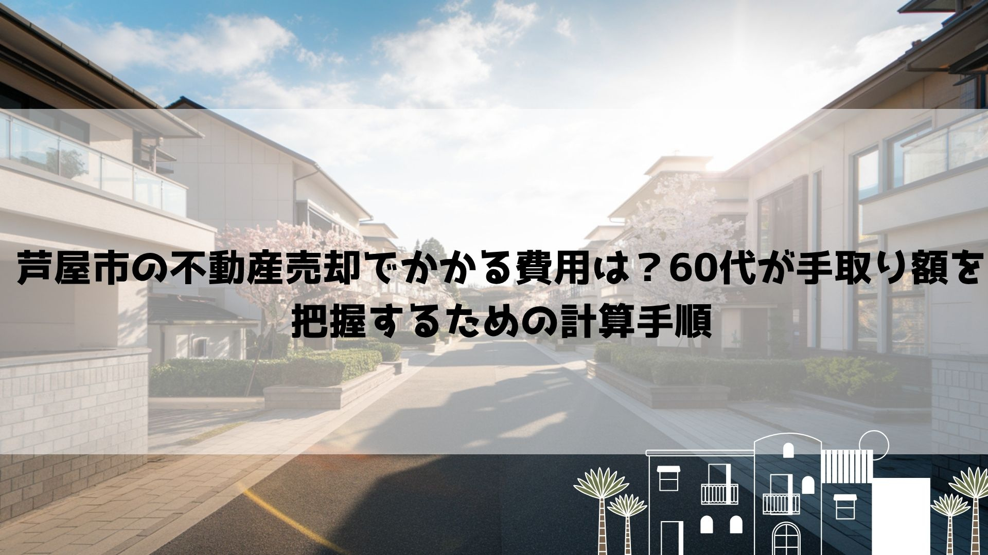 【2026年最新】芦屋市の不動産売却でかかる費用は？60代が...の画像