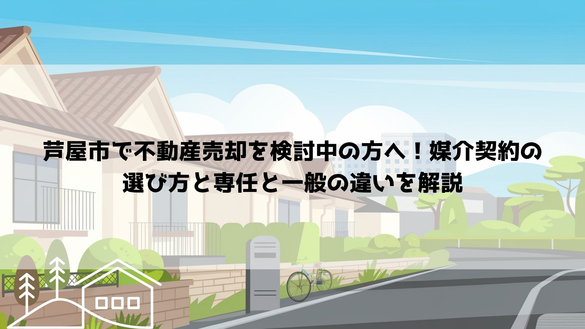 【2026年最新】芦屋市で不動産売却を検討中の方へ！媒介契約...の画像
