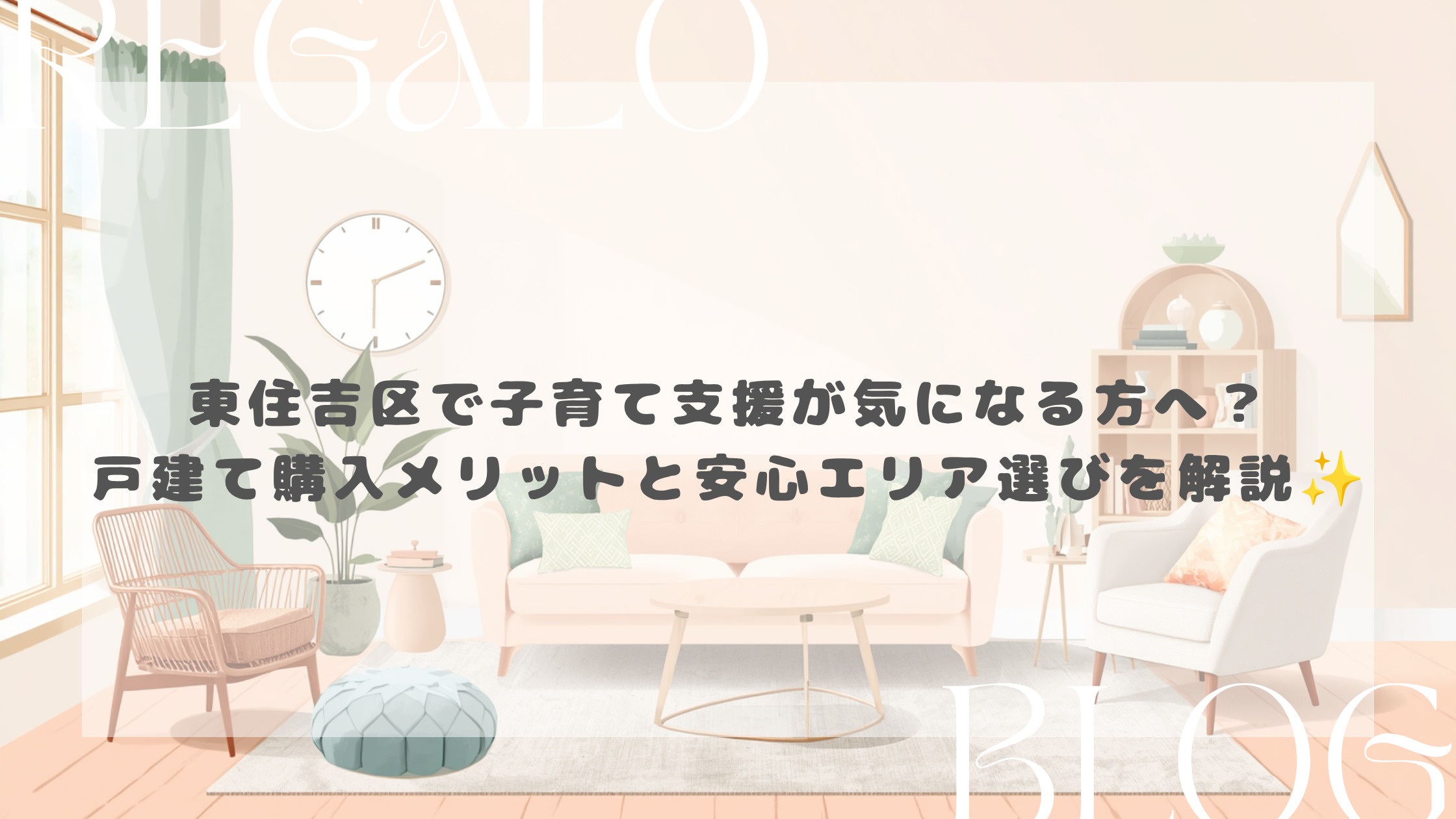 東住吉区で子育て支援が気になる方へ？戸建て購入メリットと安心...の画像