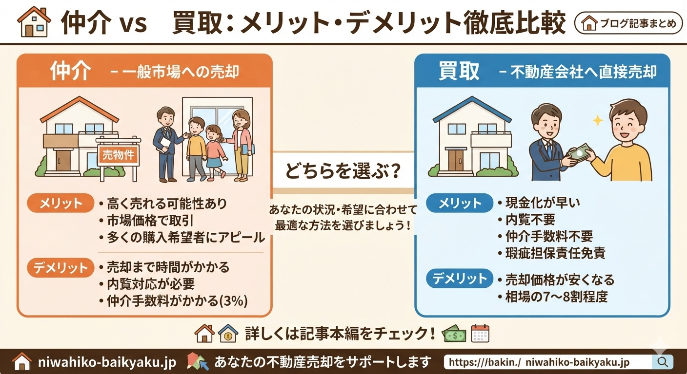 【沼津市の不動産売却コラム】不動産売却　どっちが正解？「仲介...の画像
