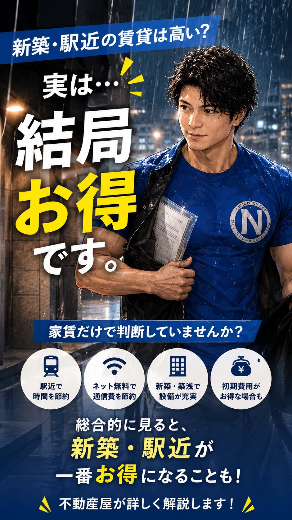 新築・駅近の賃貸は高い？実は「結局お得」になりやすい理由を不...の画像