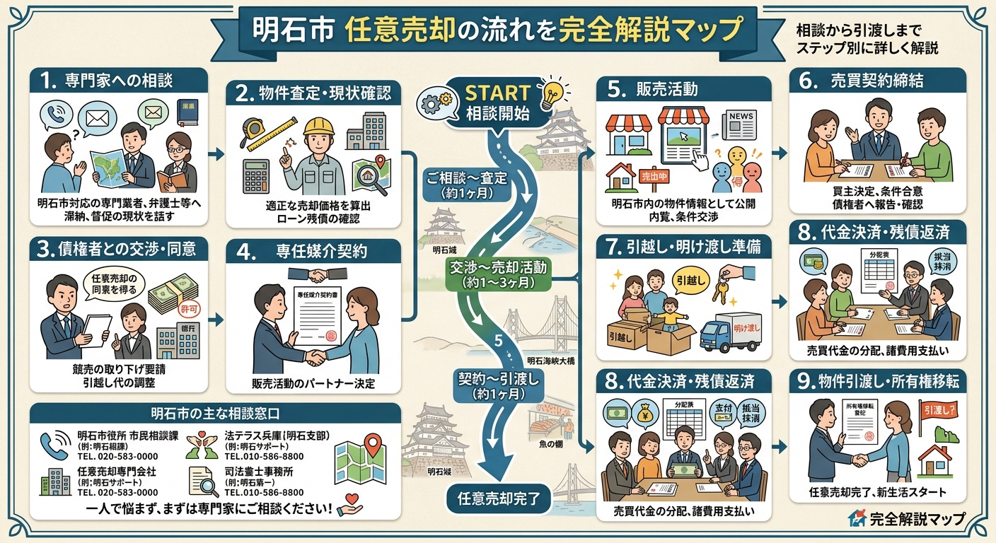 明石市の任意売却の流れ完全ガイド2025｜ステップ別手順・期...の画像