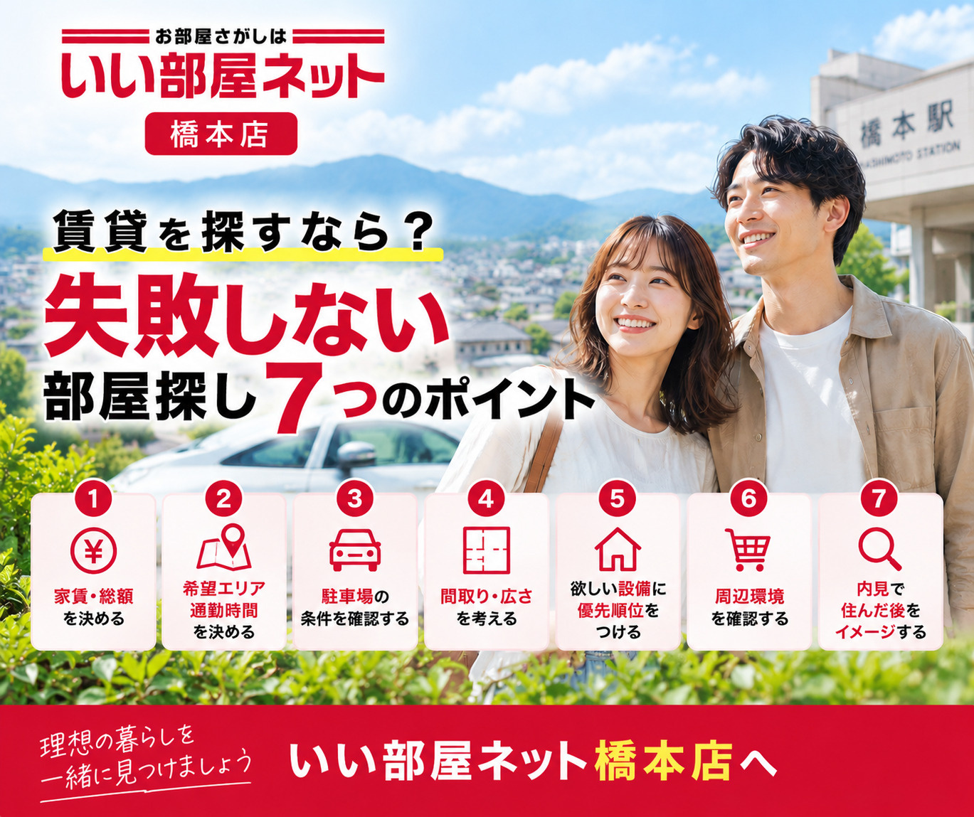 失敗しない部屋探し7つのポイントの画像
