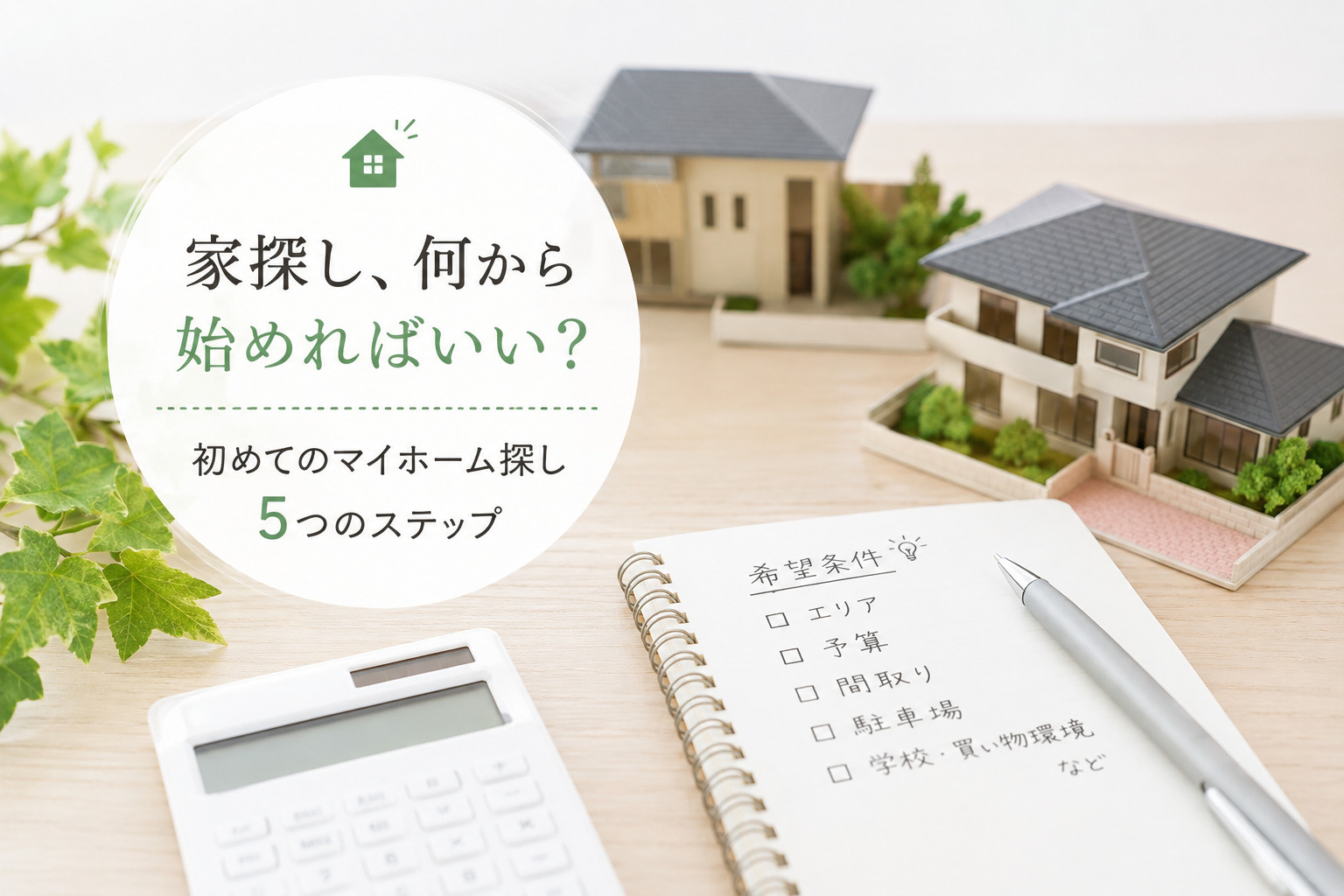 家探し、何から始めればいい？初めてのマイホーム探し5ステップ...の画像