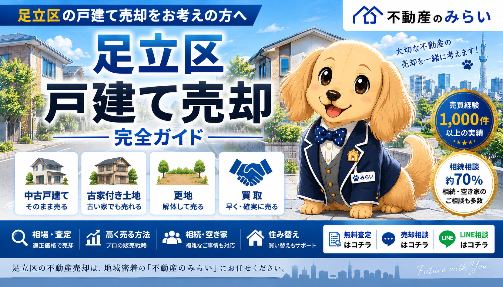足立区の戸建て売却完全ガイド｜相場・査定・高く売る方法・相続...の画像