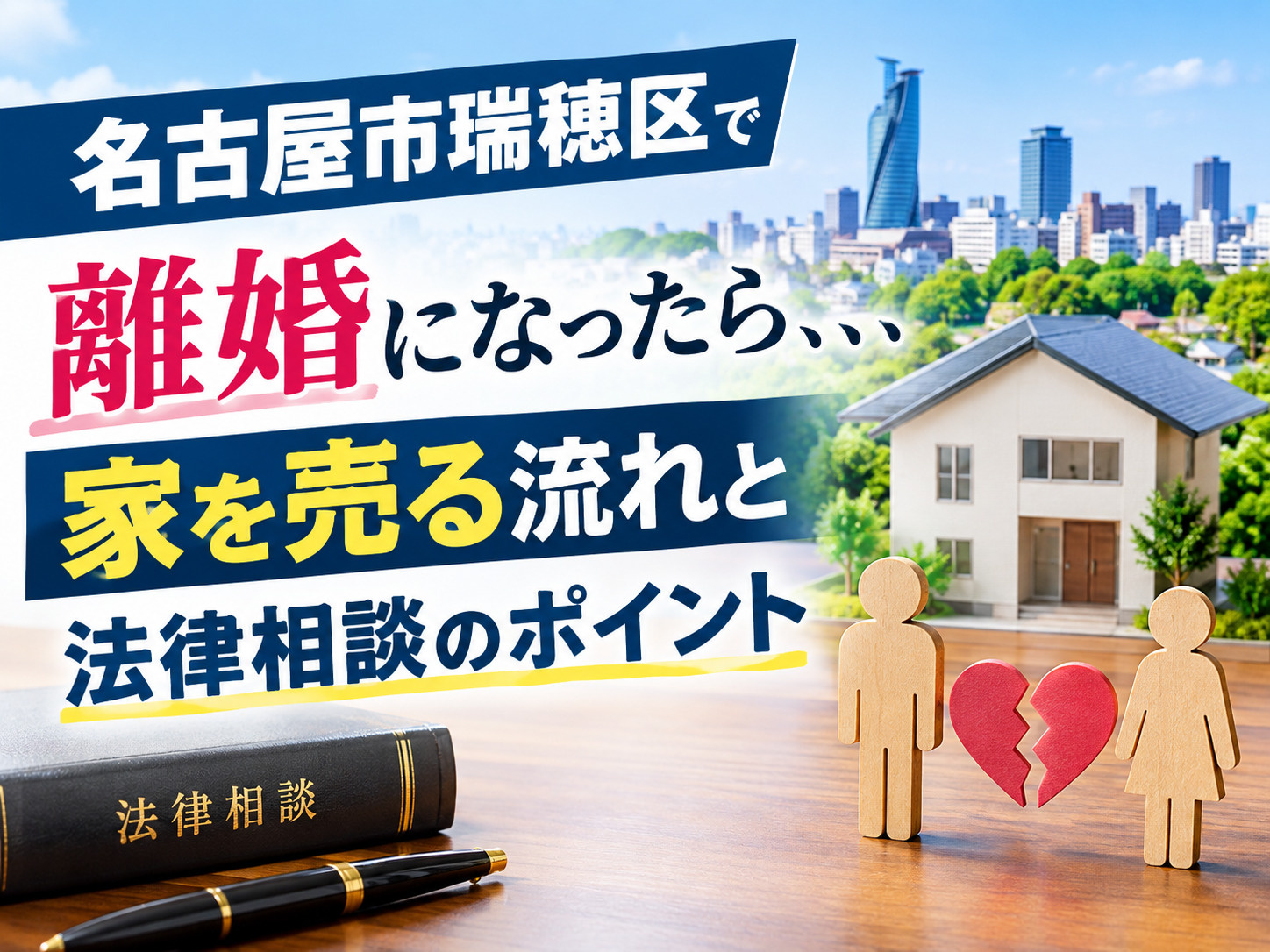 名古屋市瑞穂区で離婚になったら、、、家を売る流れと法律相談の...の画像