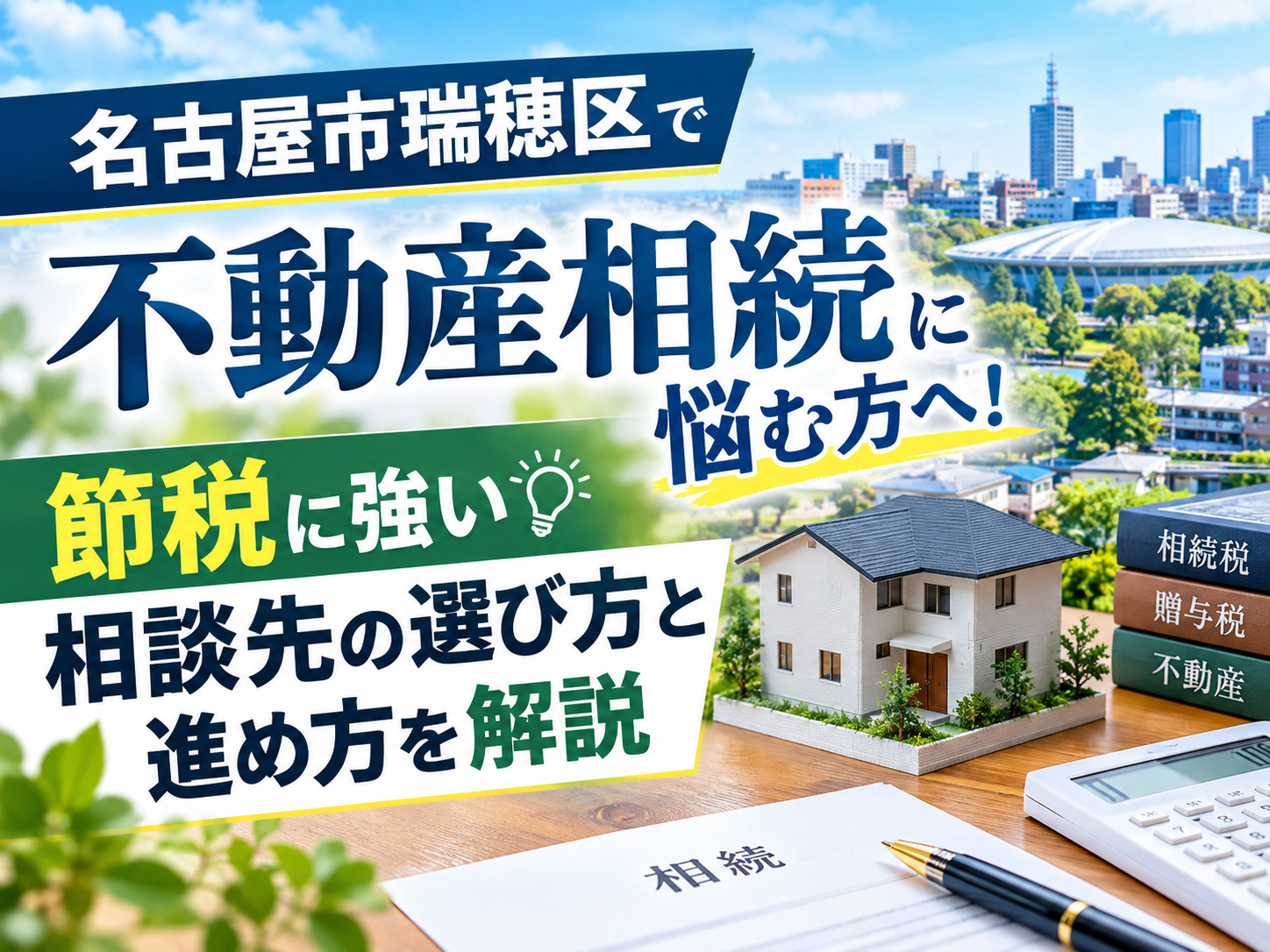 名古屋市瑞穂区で不動産相続に悩む方へ！節税に強い相談先の選び...の画像