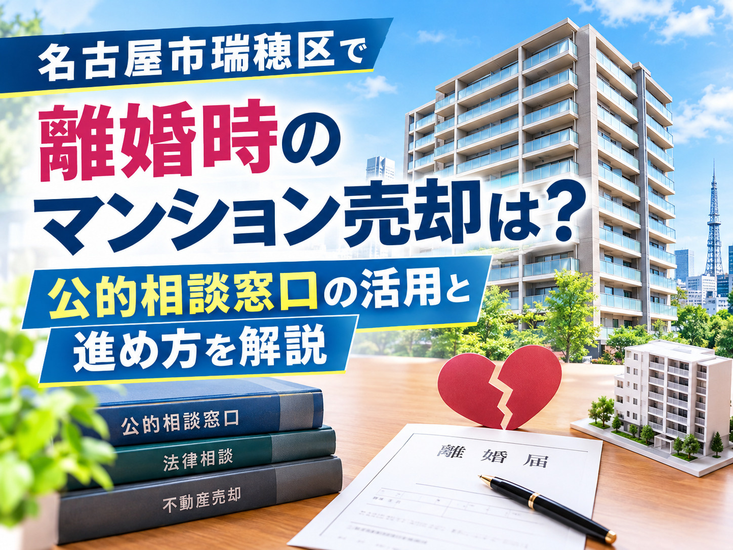 【名古屋市瑞穂区】で離婚時のマンション売却は？公的相談窓口の...の画像