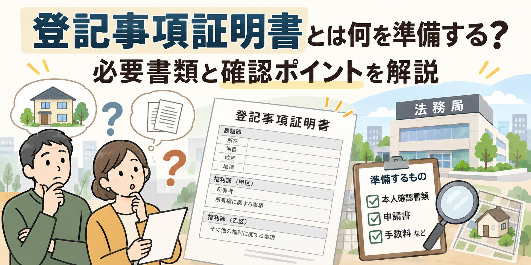登記事項証明書とは何を準備する？必要書類と確認ポイントを解説...の画像