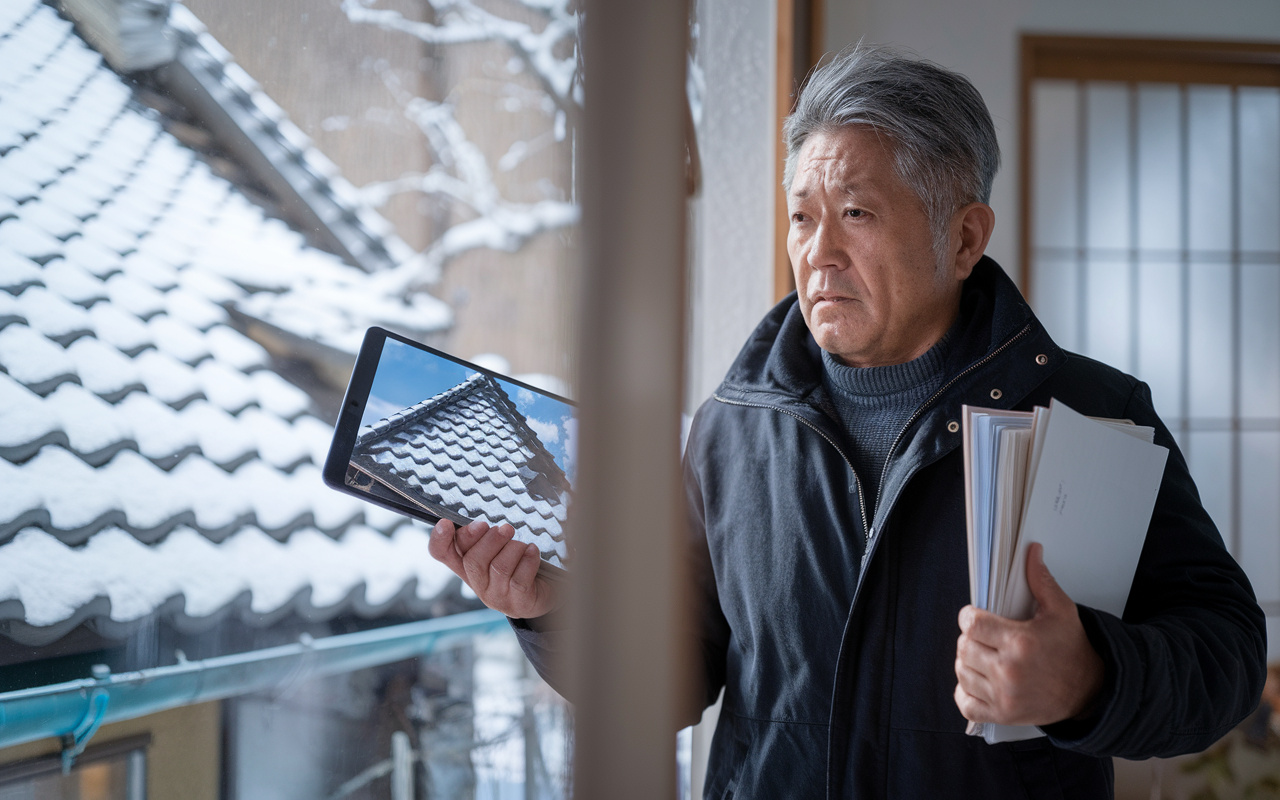 新潟市で相続した家の屋根は大丈夫？遠方から見えない雪害と瓦の...の画像