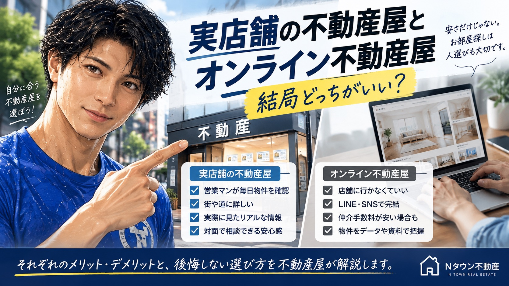 実店舗がある不動産屋とオンライン不動産屋、結局どっちがいい？...の画像