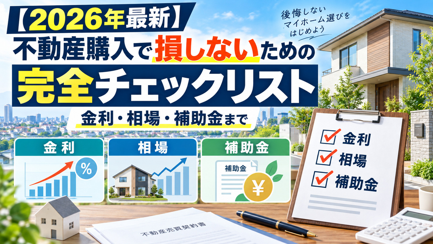 【2026年最新】不動産購入で損しないための完全チェックリス...の画像