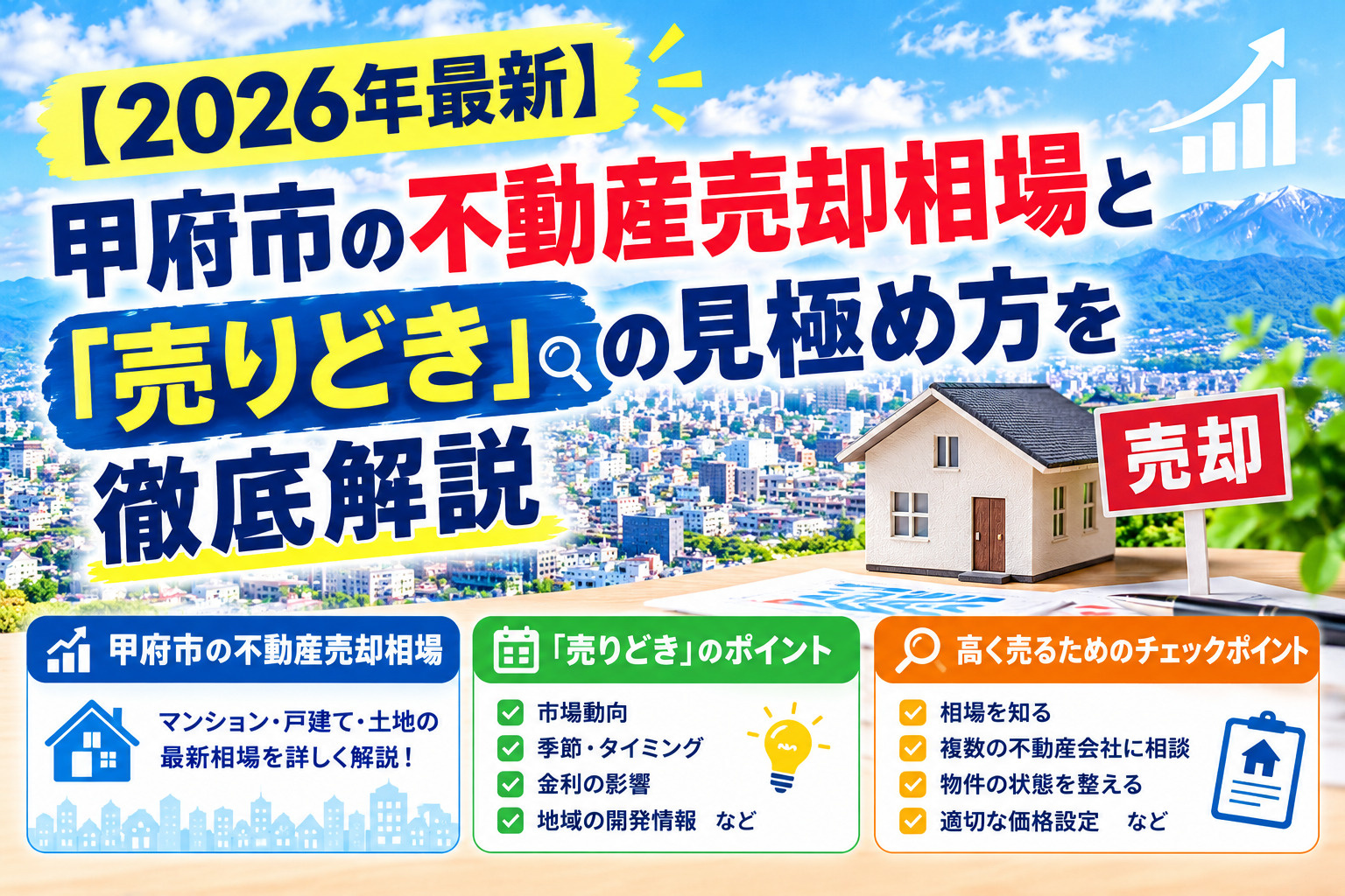 【2026年最新】甲府市の不動産売却相場と「売りどき」の見極...の画像
