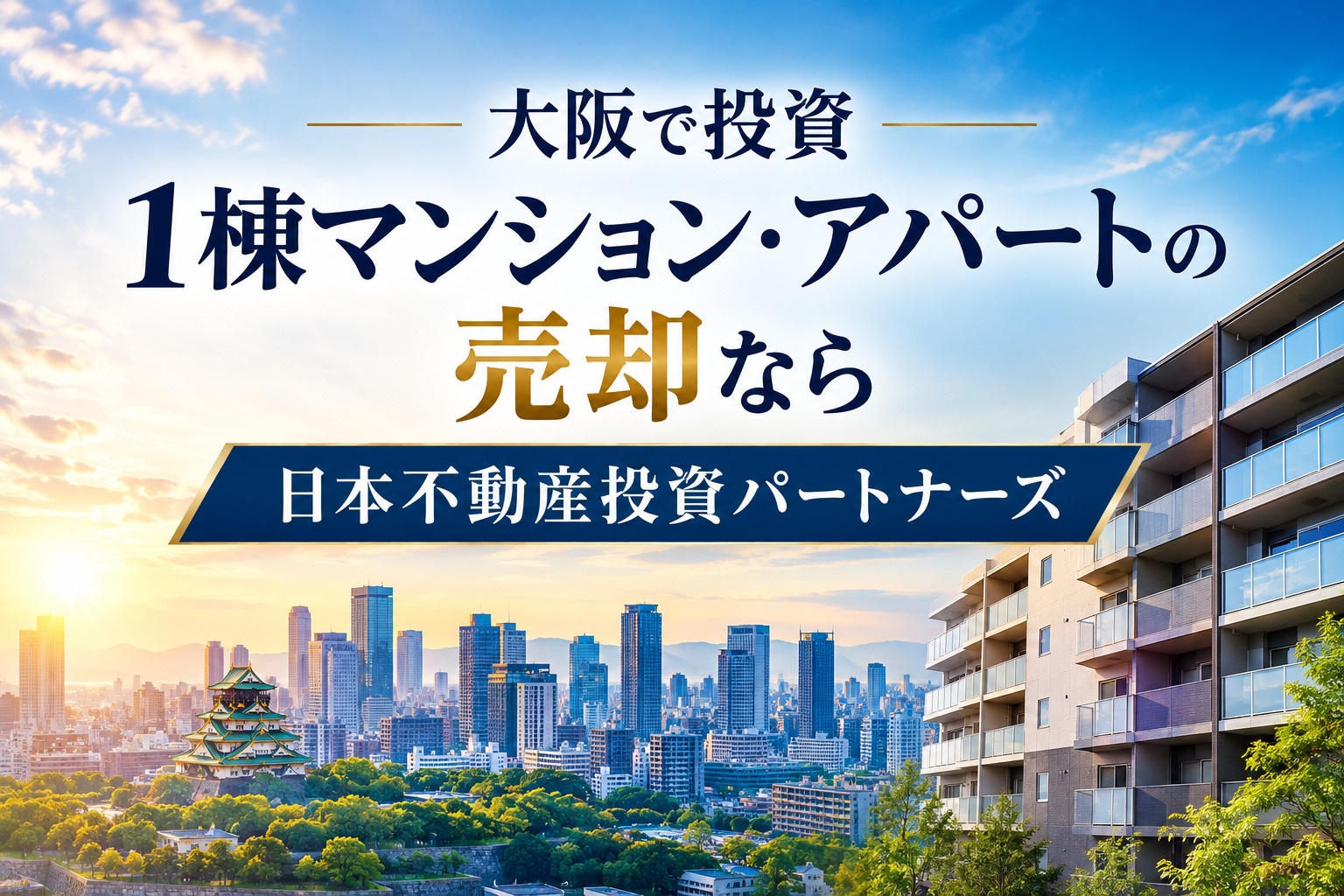 大阪で投資１棟マンション・アパートの売却なら日本不動産投資パ...の画像