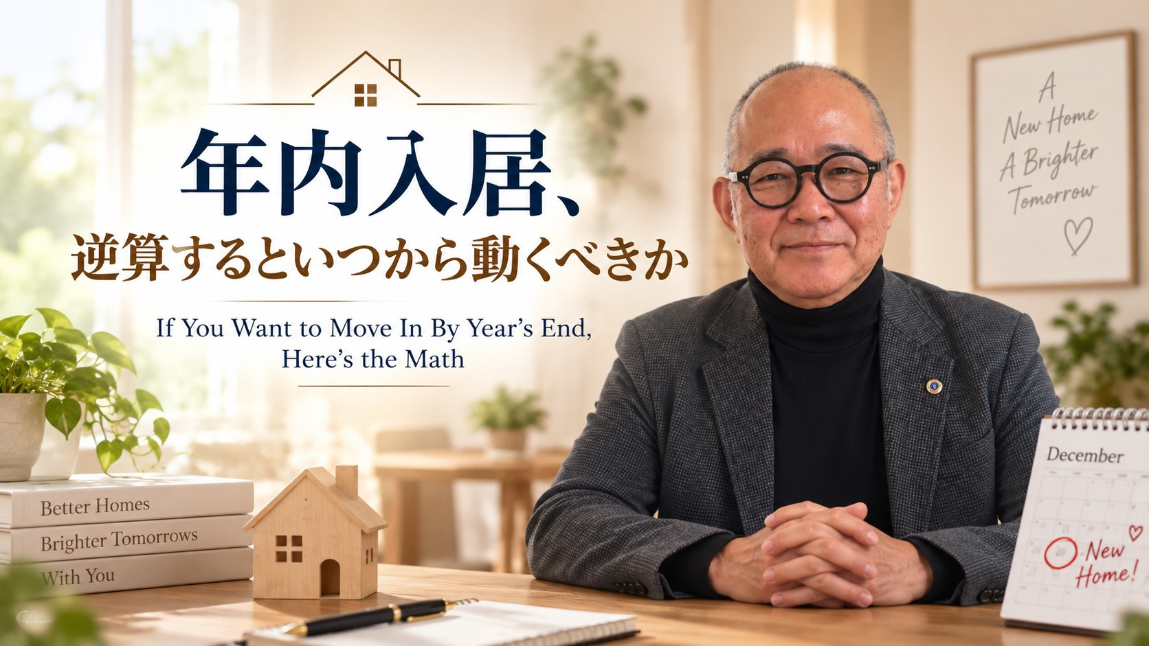 2026年10月1日 年内入居、逆算するといつから動くべきか...の画像