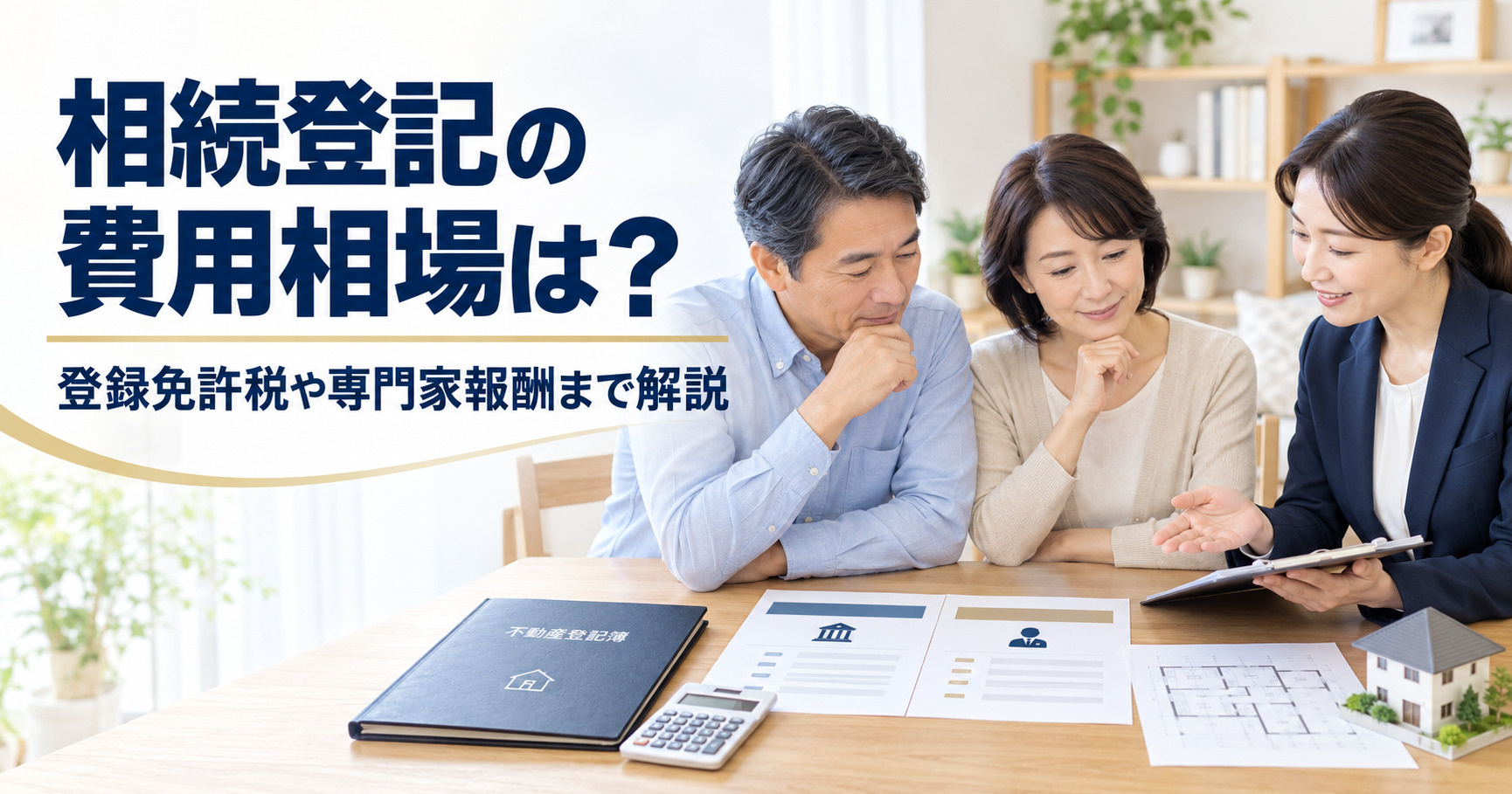 相続登記の費用相場は？登録免許税や専門家報酬まで解説の画像