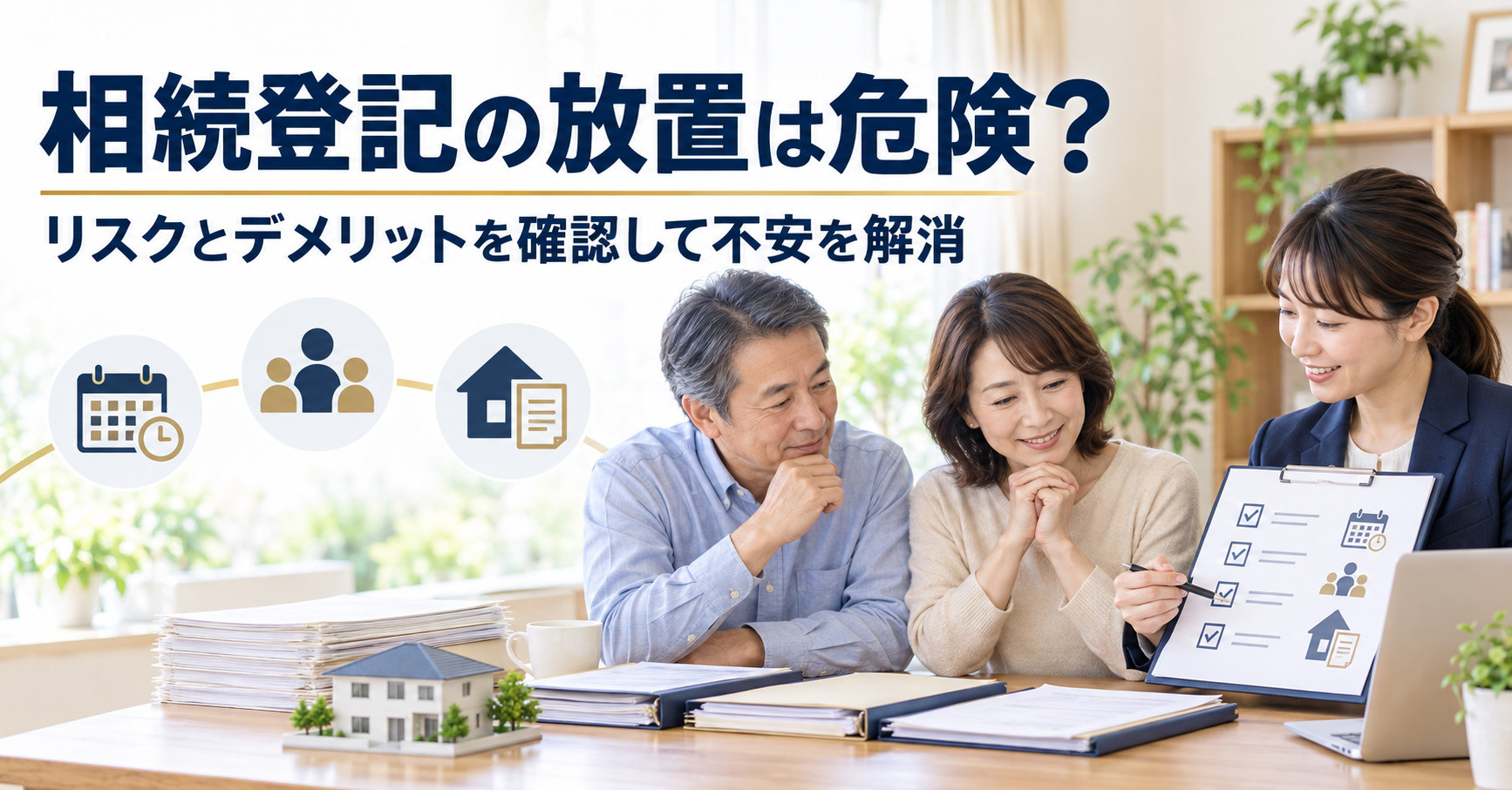 相続登記の放置は危険？リスクとデメリットを確認して不安を解消...の画像