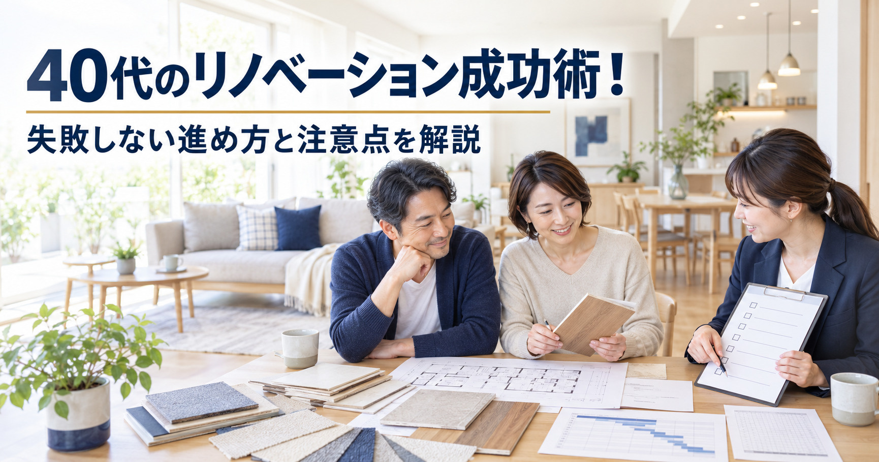 40代のリノベーション成功術！失敗しない進め方と注意点を解説...の画像