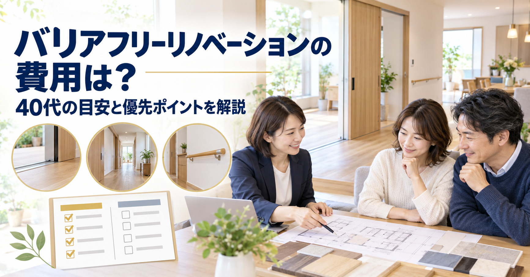 バリアフリーリノベーションの費用は？40代の目安と優先ポイン...の画像
