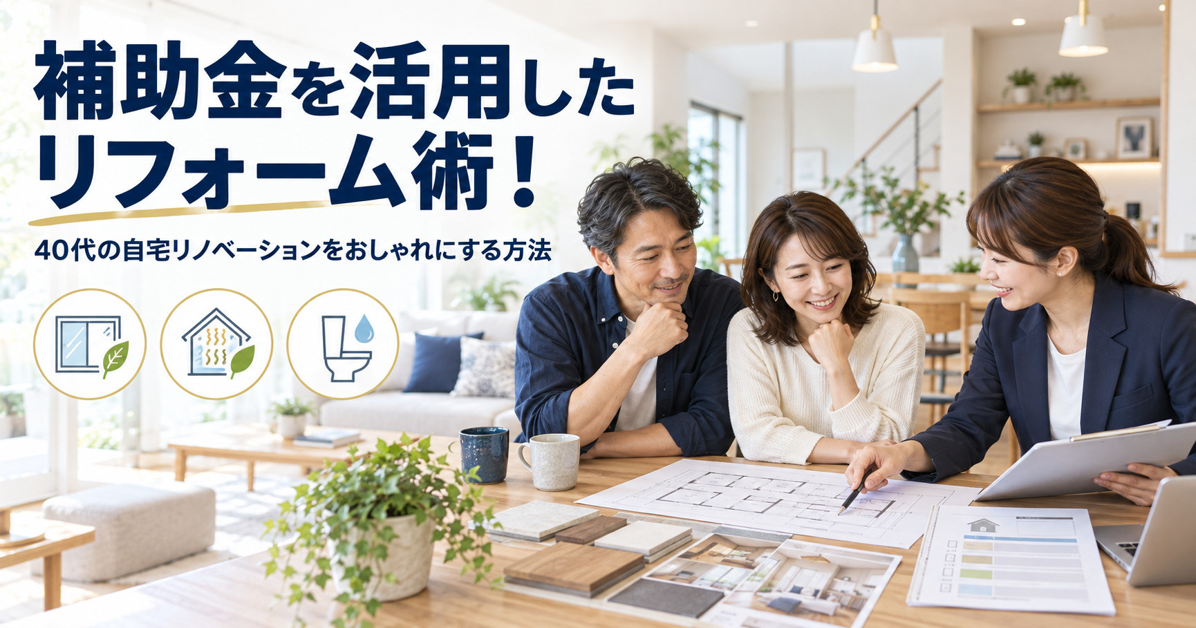 補助金を活用したリフォーム術！40代の自宅リノベーションをお...の画像