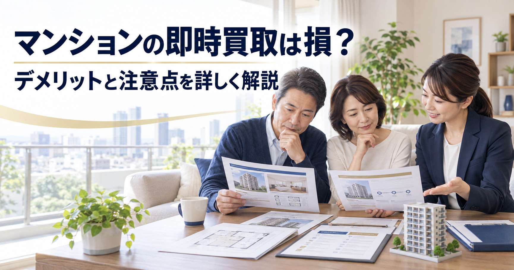 マンションの即時買取は損？デメリットと注意点を詳しく解説の画像