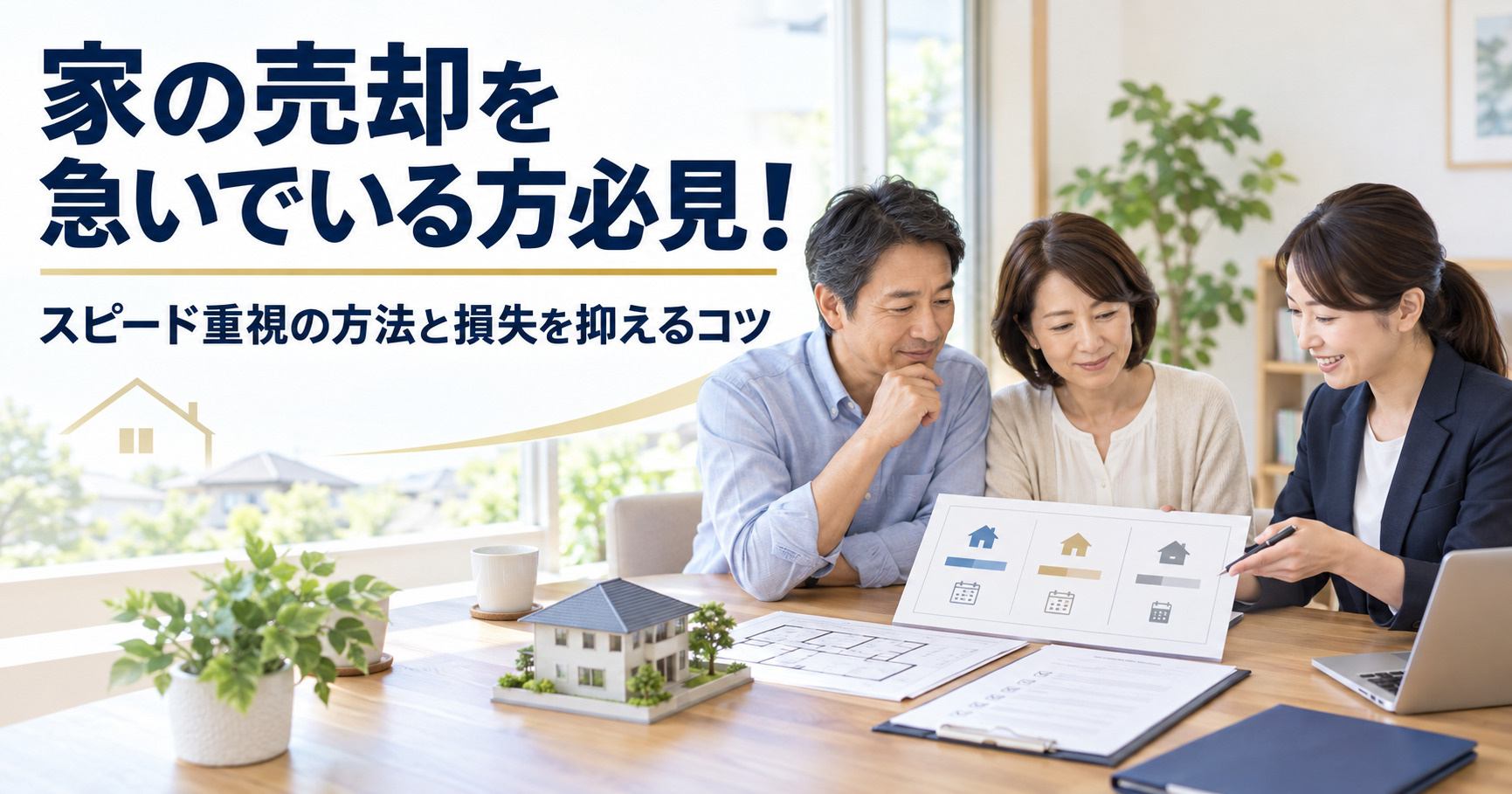 家の売却を急いでいる方必見！スピード重視の方法と損失を抑える...の画像