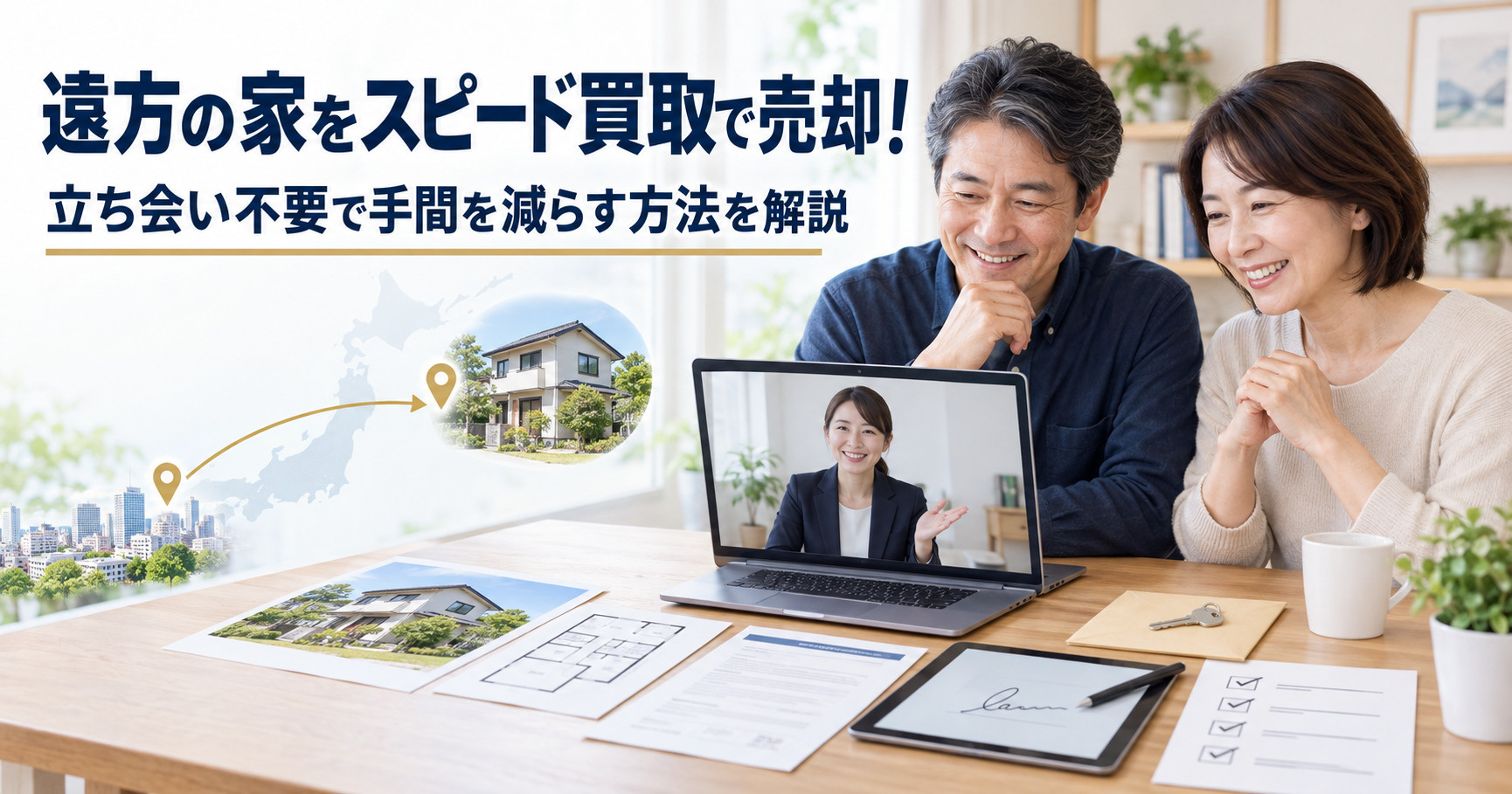 遠方の家をスピード買取で売却！立ち会い不要で手間を減らす方法...の画像