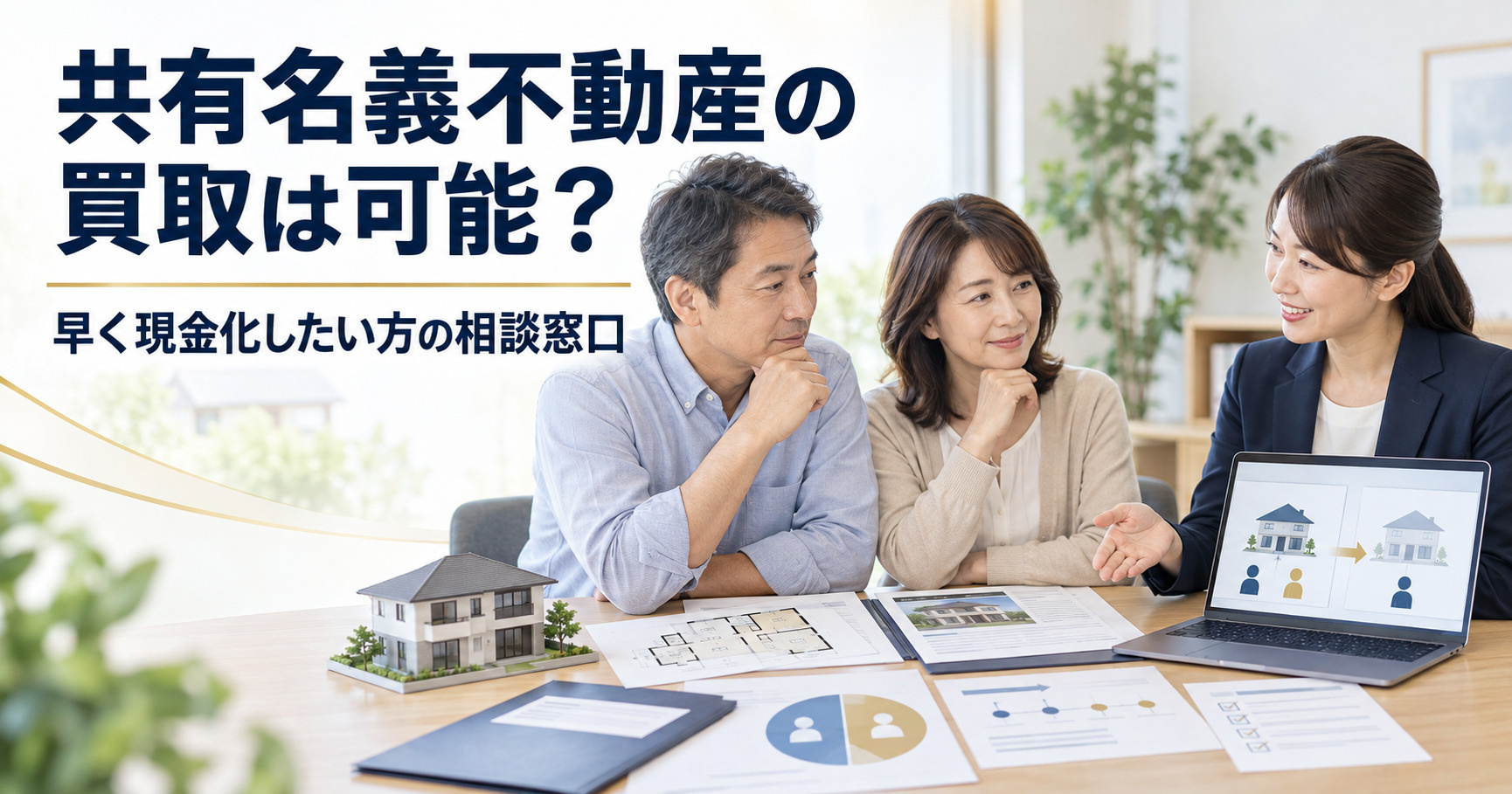 共有名義不動産の買取は可能？早く現金化したい方の相談窓口の画像