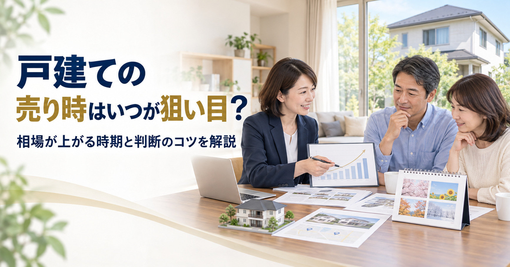 戸建ての売り時はいつが狙い目？相場が上がる時期と判断のコツを...の画像