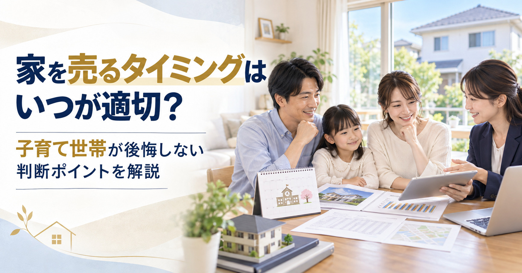 家を売るタイミングはいつが適切？子育て世帯が後悔しない判断ポ...の画像