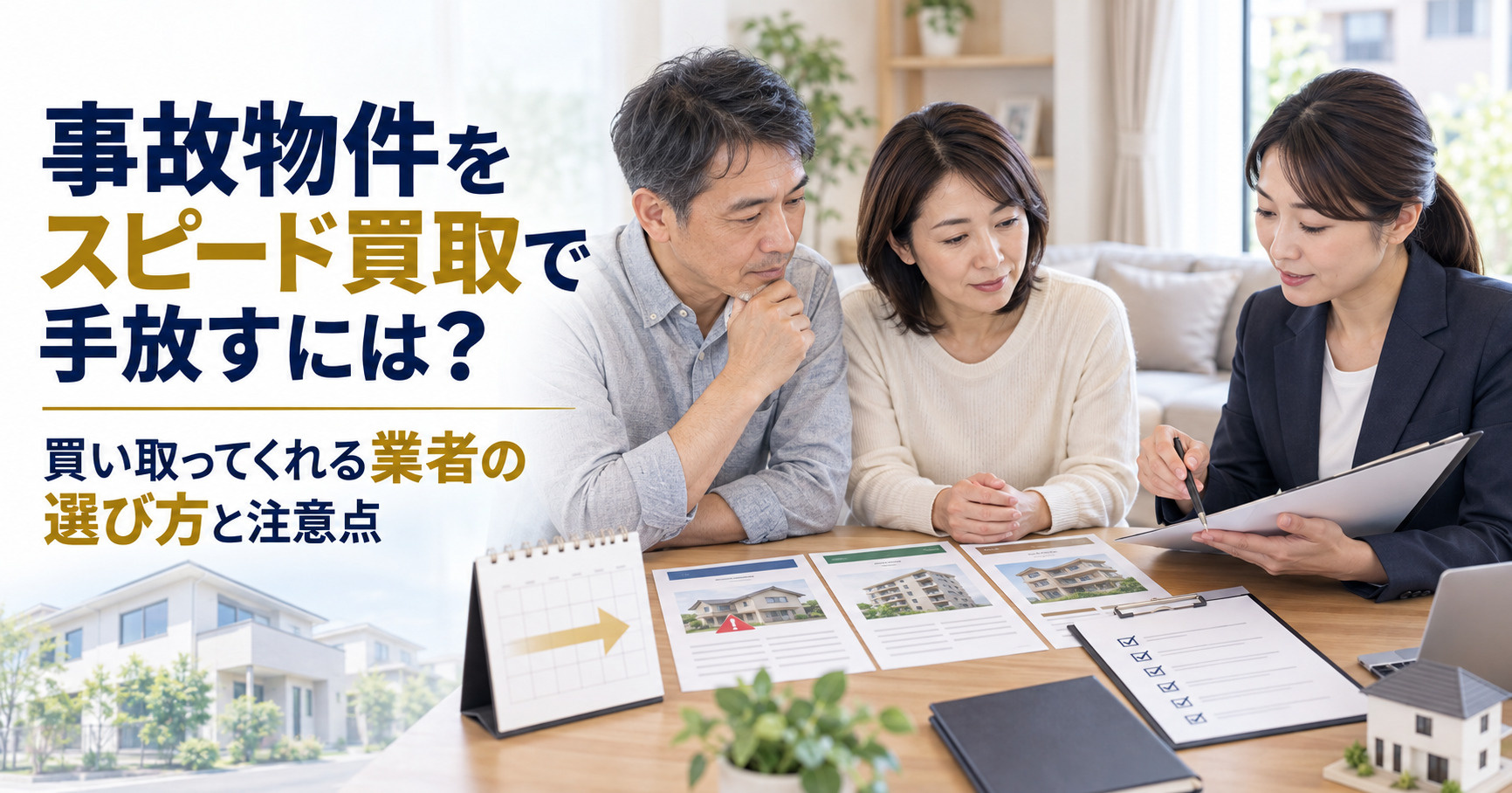 事故物件をスピード買取で手放すには？買い取ってくれる業者の選...の画像